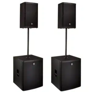 JBL PRX612M + JBL PRX618S (aktyvios+stovai+SUB) 3200W nuoma