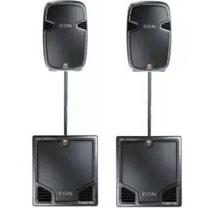 JBL EON 515 + JBL EON518S (aktyvios+stovai+SUB) 1900W nuoma